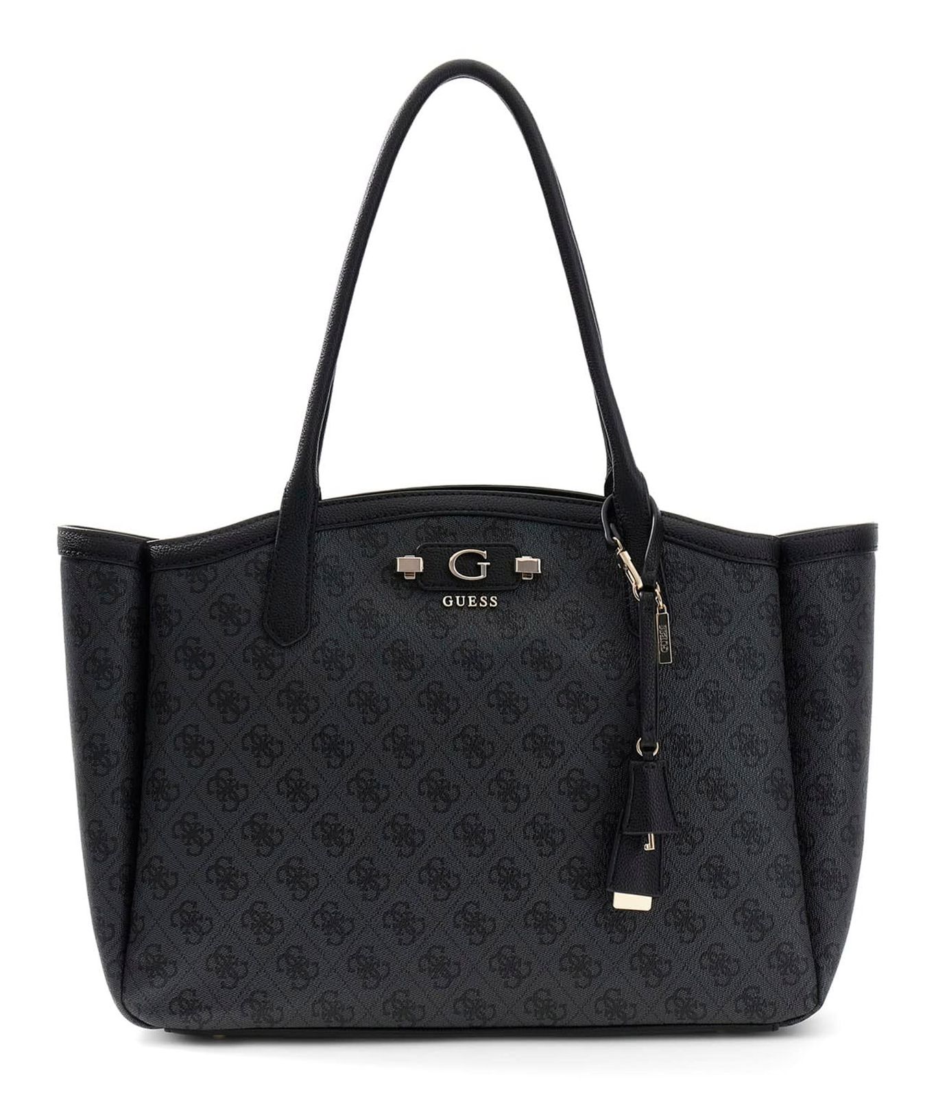 GUESS Lindsey Tote Coal Logo