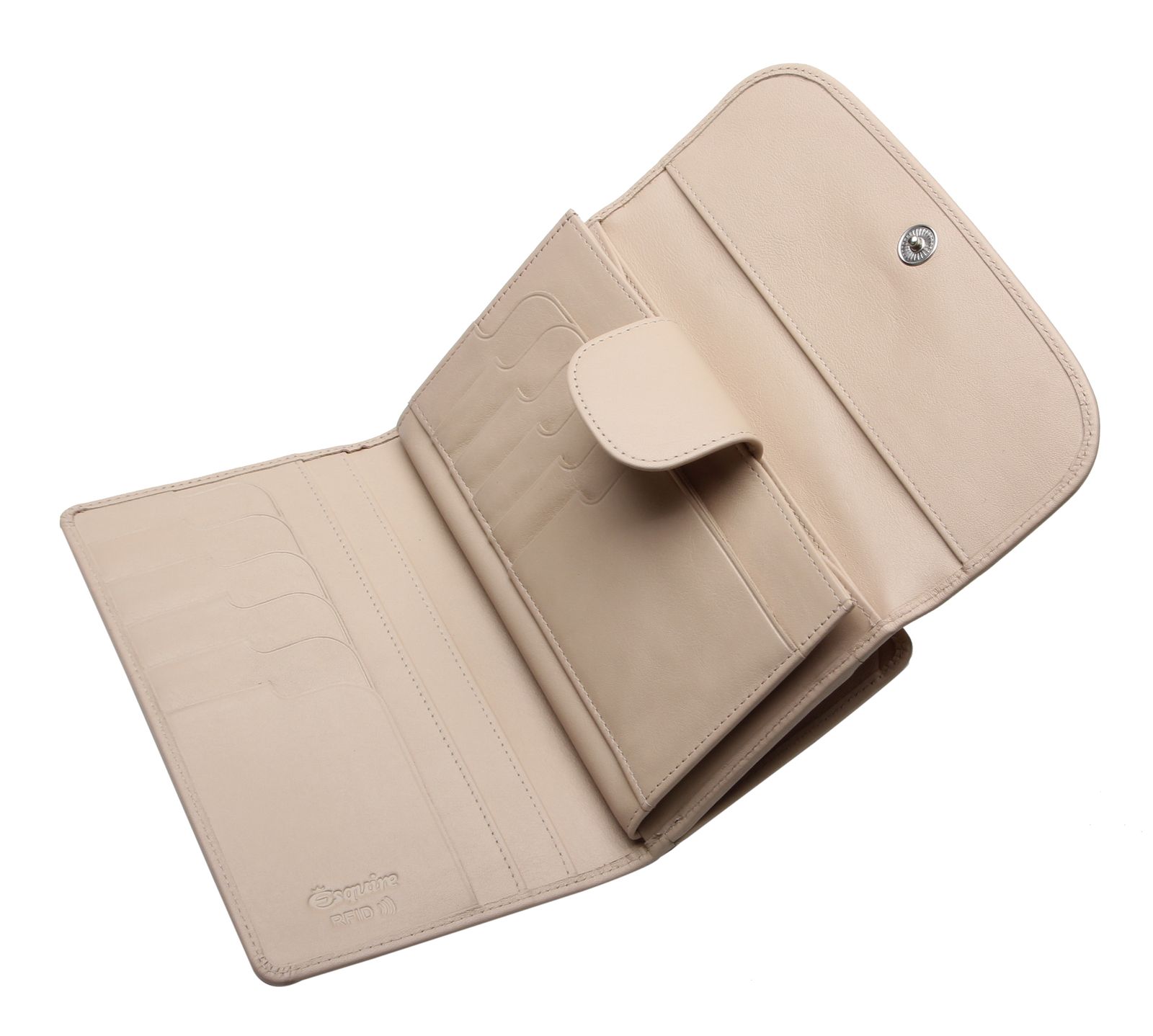 Esquire Athena Lady Flap Wallet Beige Esquire Athena Lady Flap Wallet Beige
