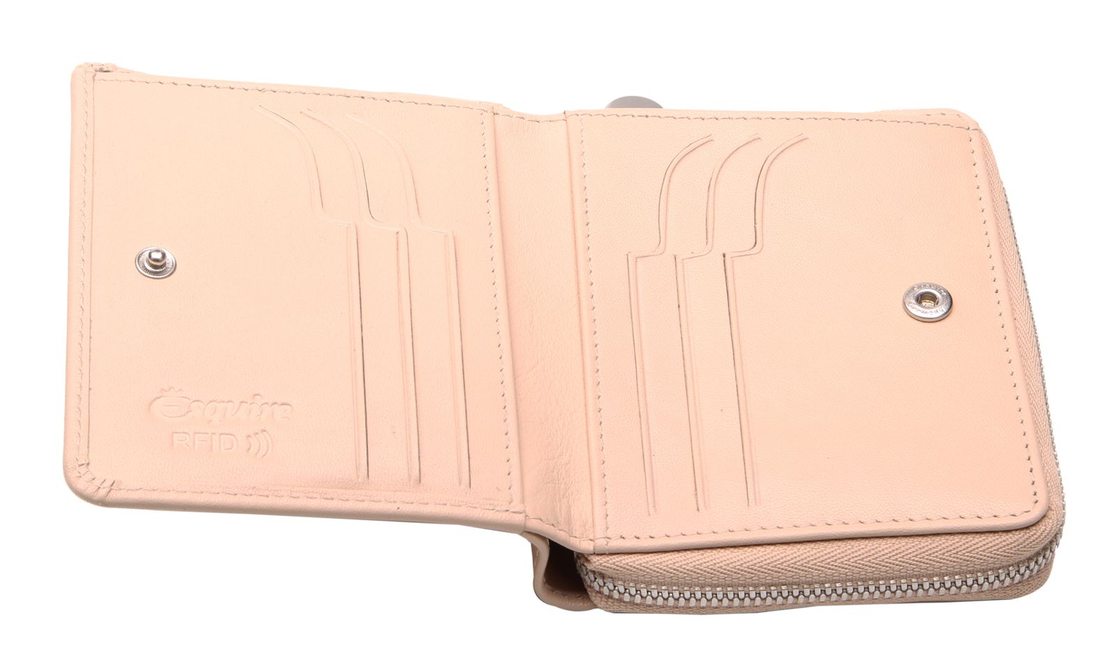 Esquire Athena Zip Around Wallet Beige Esquire Athena Zip Around Wallet Beige