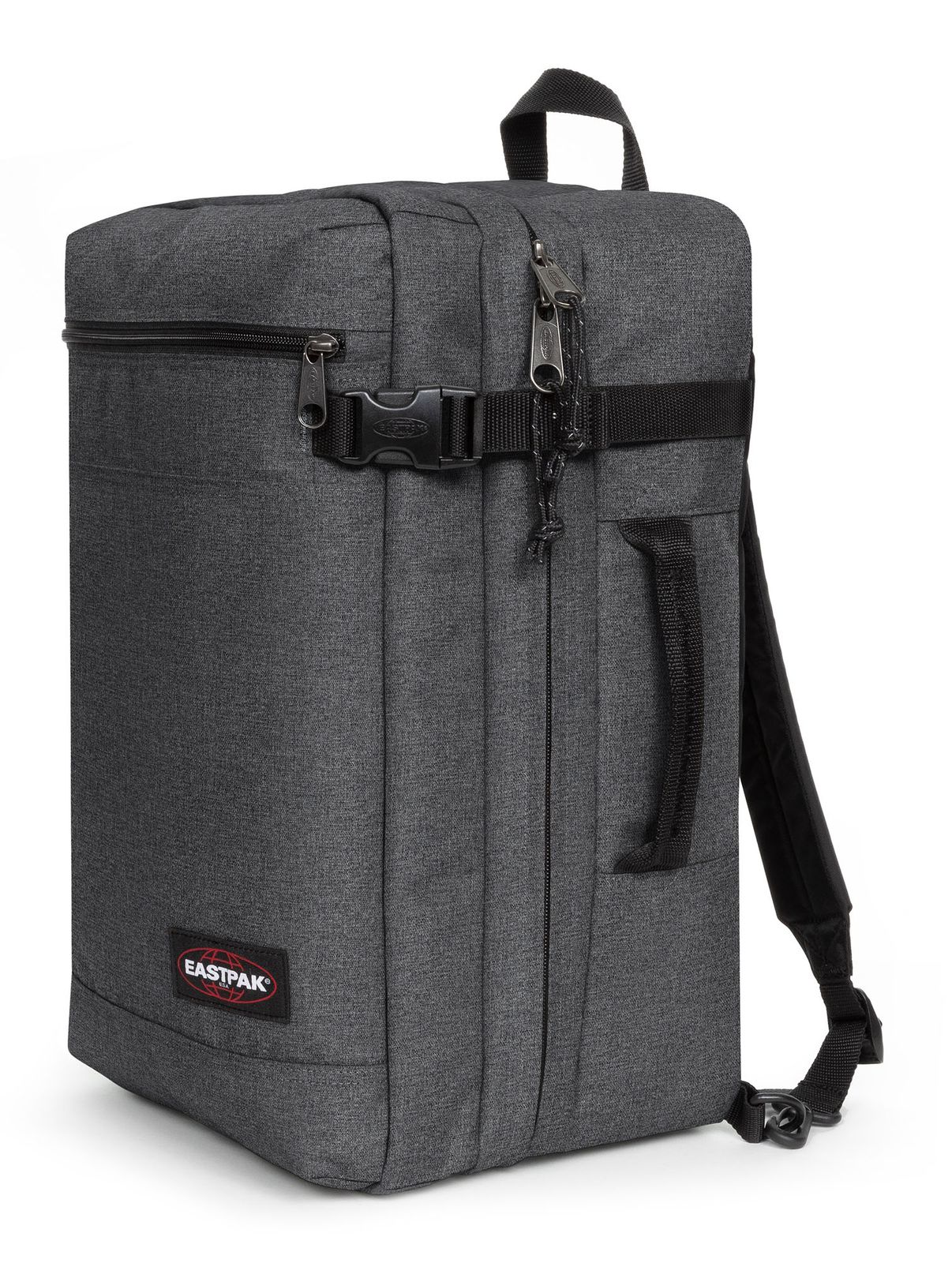 EASTPAK Transit'R Duffel Backpack Black Denim EASTPAK Transit'R Duffel Backpack Black Denim