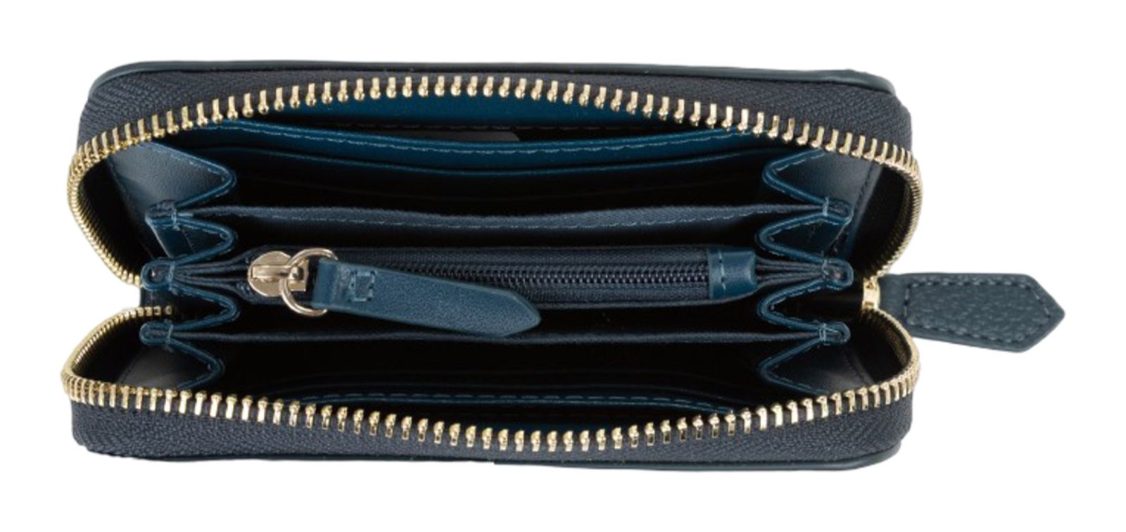 VALENTINO Alexia Zip Around Wallet Petrolio VALENTINO Alexia Zip Around Wallet Petrolio