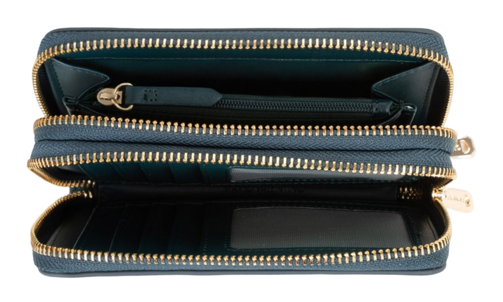 VALENTINO Farn Zip Around Wallet Petrolio VALENTINO Farn Zip Around Wallet Petrolio