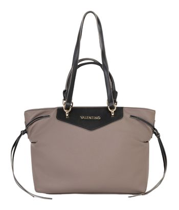 VALENTINO Fiamma Re Shopping Bag Taupe / Nero VALENTINO Fiamma Re Shopping Bag Taupe / Nero