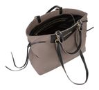 VALENTINO Fiamma Re Shopping Bag Taupe / Nero