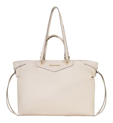 VALENTINO Fiamma Re Shopping Bag Ecru VALENTINO Fiamma Re Shopping Bag Ecru