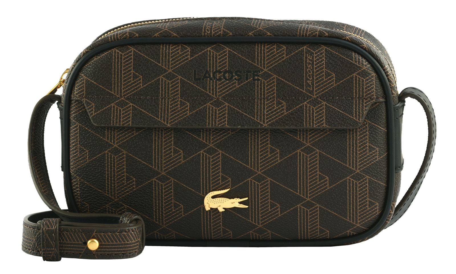 LACOSTE Reporter Bag S Mono Slate Black Shitake