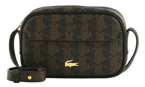 LACOSTE Reporter Bag S Mono Slate Black Shitake LACOSTE Reporter Bag S Mono Slate Black Shitake