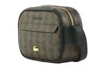 LACOSTE Reporter Bag S Mono Slate Black Shitake LACOSTE Reporter Bag S Mono Slate Black Shitake