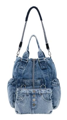 Desigual Jackdenim Globe Backpack L Denim Raw