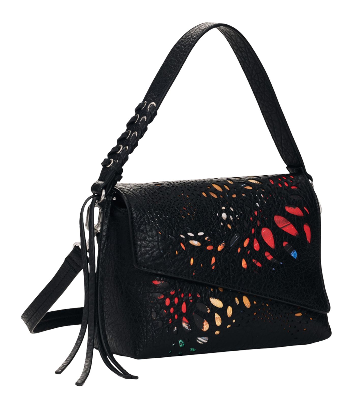 Desigual Notus Print Phuket Shoulder Bag Black Desigual Notus Print Phuket Shoulder Bag Black