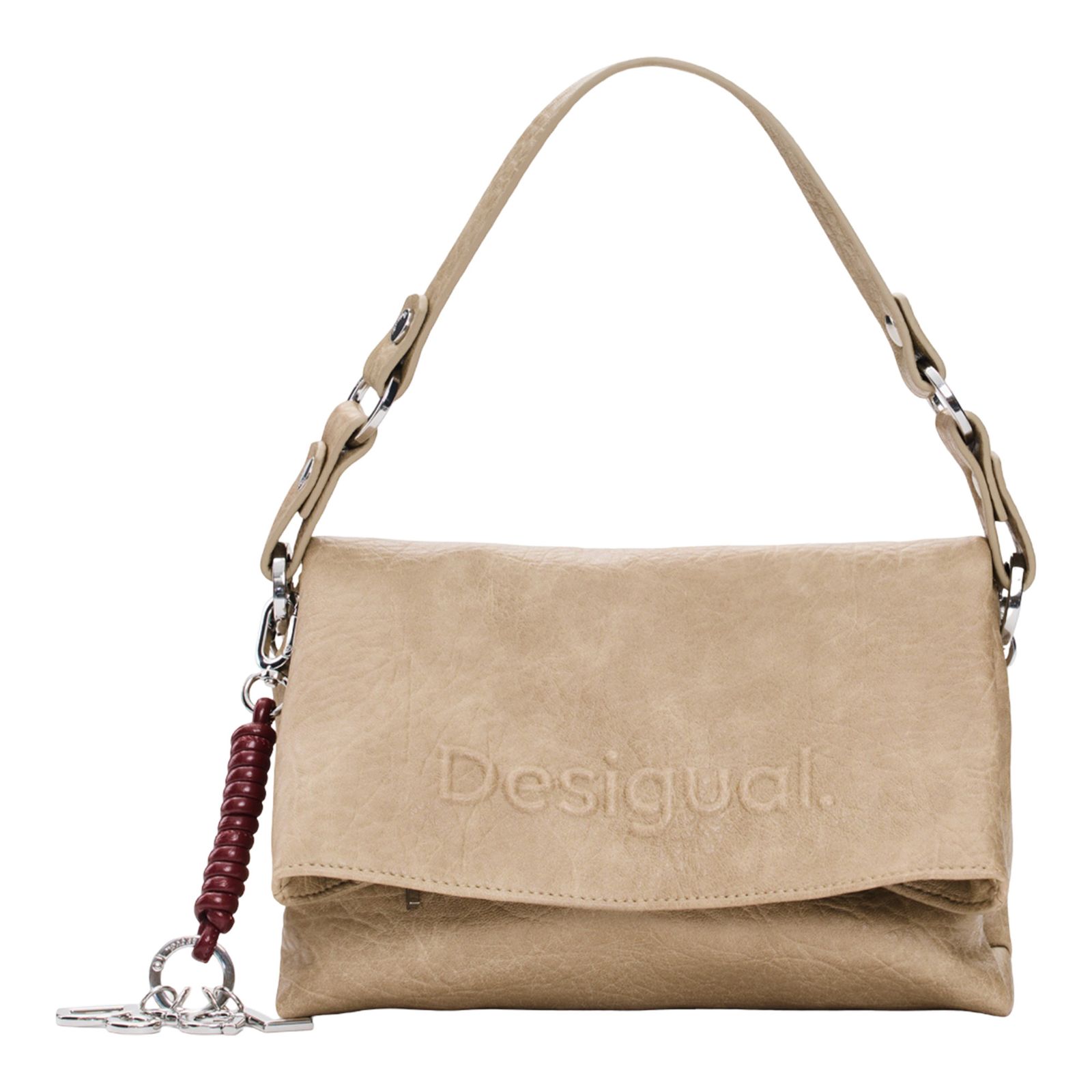 Desigual Shoulder Bag Beige Crude