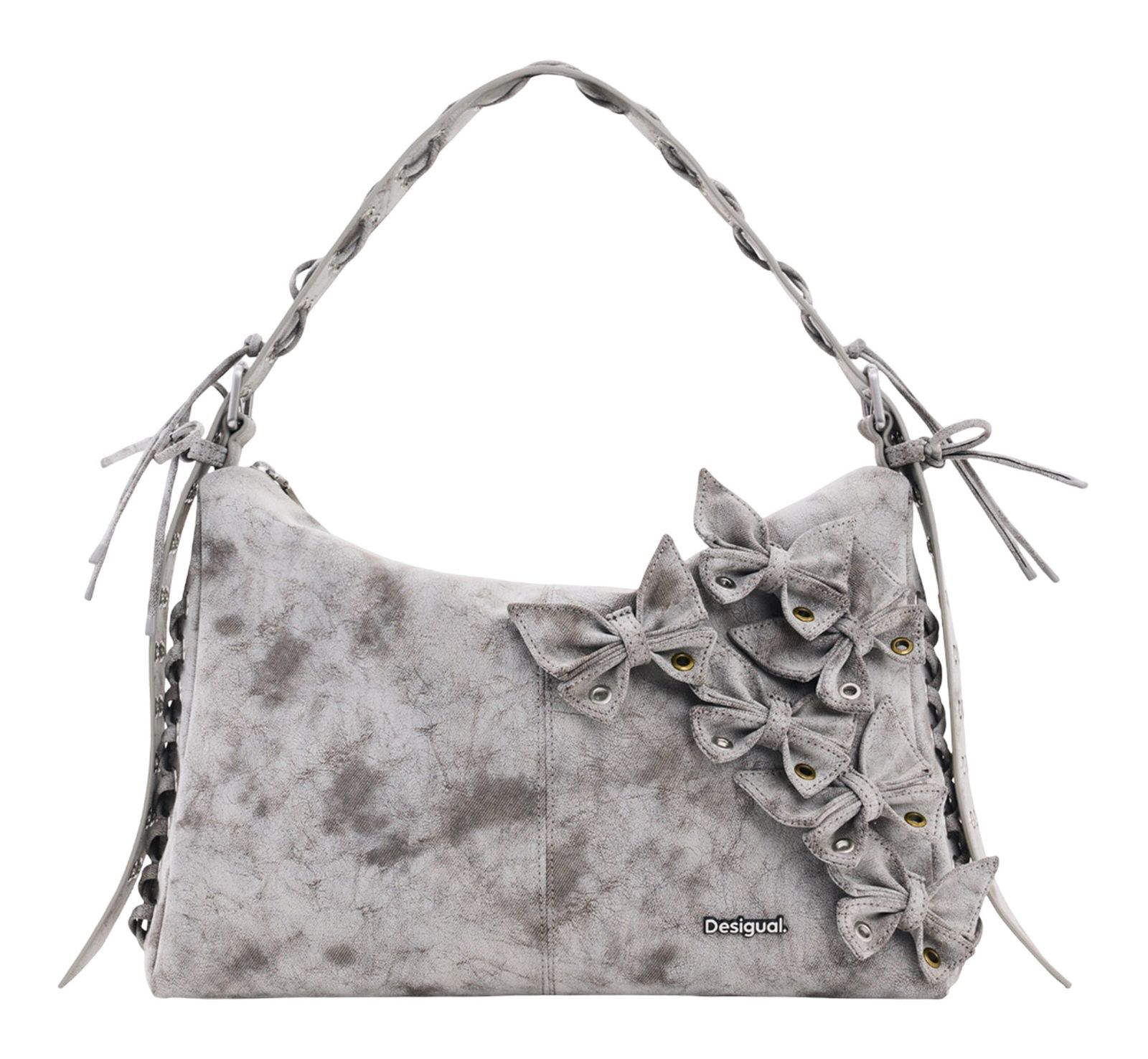 Desigual Nickel Leiria Shoulder Bag Dark Grey
