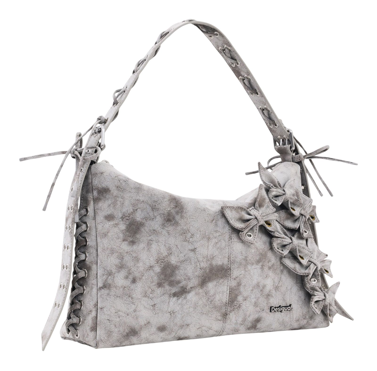 Desigual Nickel Leiria Shoulder Bag Dark Grey Desigual Nickel Leiria Shoulder Bag Dark Grey