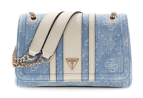 GUESS Noelle II Convertible Xbody Flap Denim Logo
