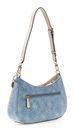 GUESS Noelle II Top Zip Shoulder Bag Denim Logo