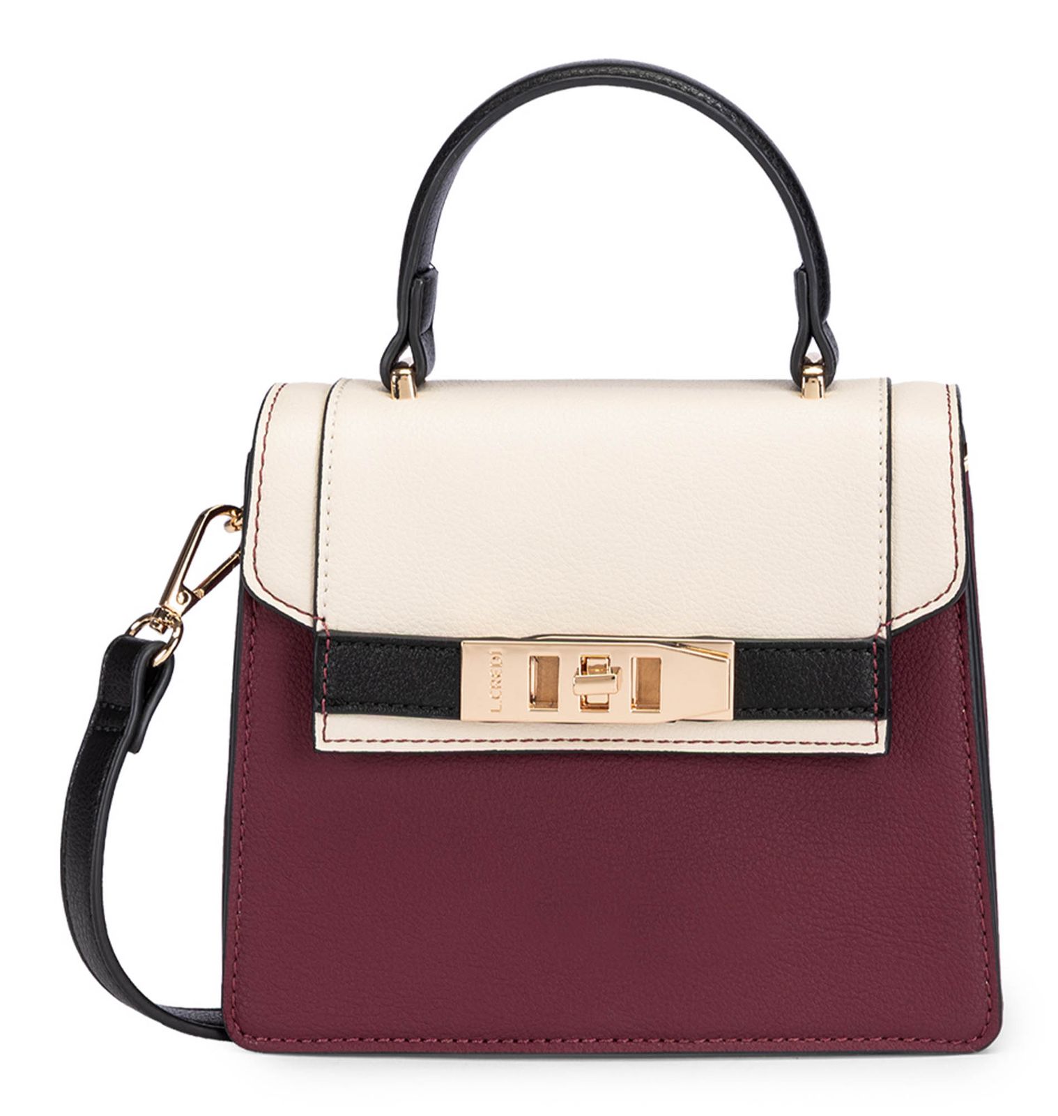 L.CREDI Solivette Handbag Cherry Shade