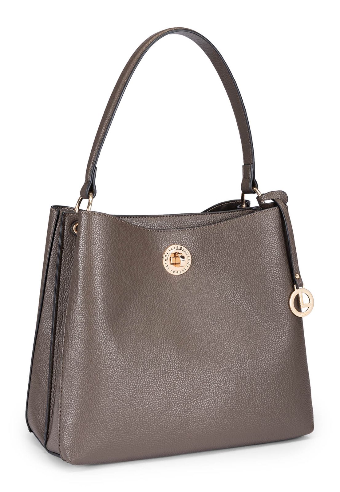 L.CREDI Sarine Hobo Dark Taupe L.CREDI Sarine Hobo Dark Taupe