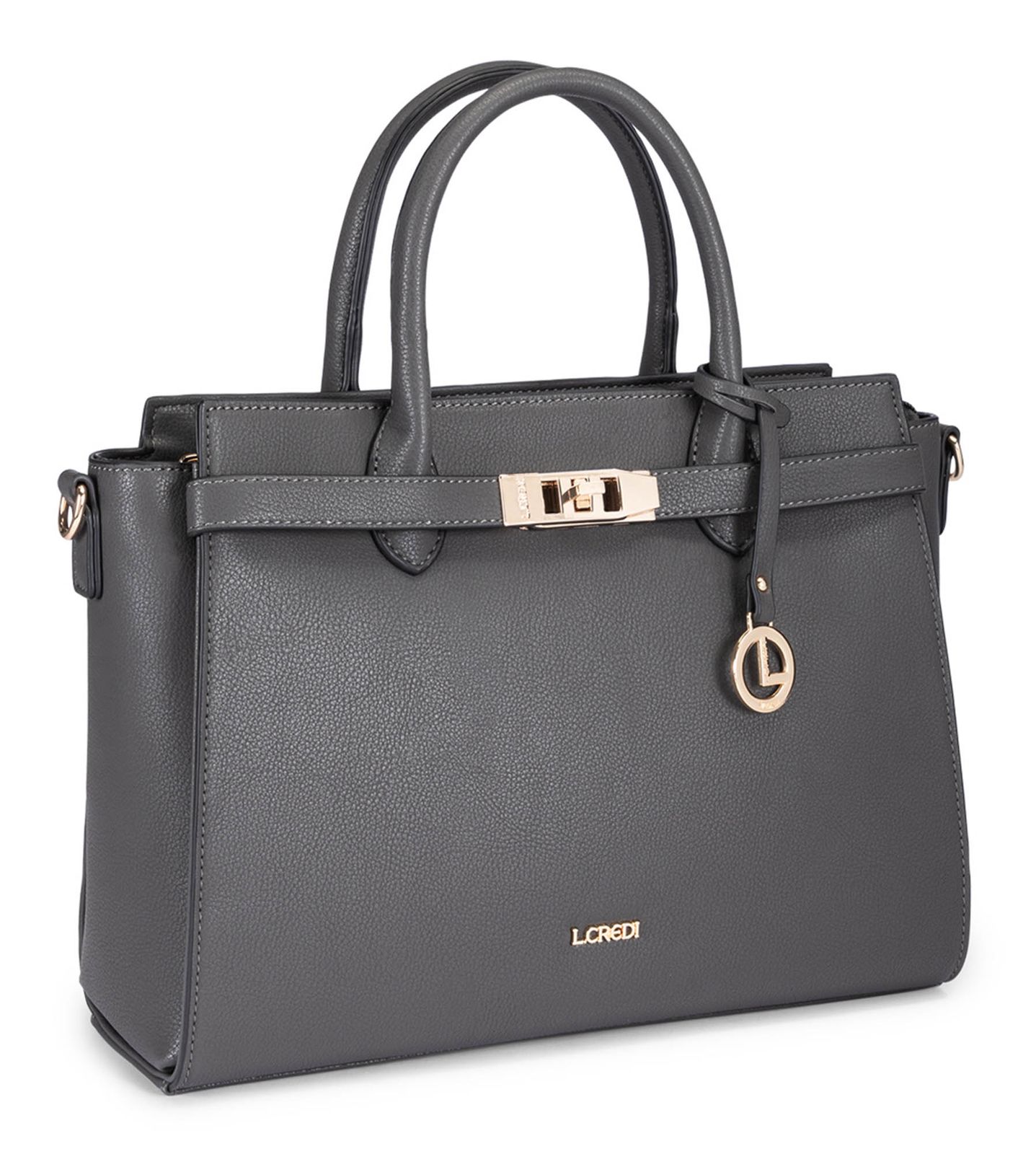 L.CREDI Konstanze Handle Bag Iron L.CREDI Konstanze Handle Bag Iron