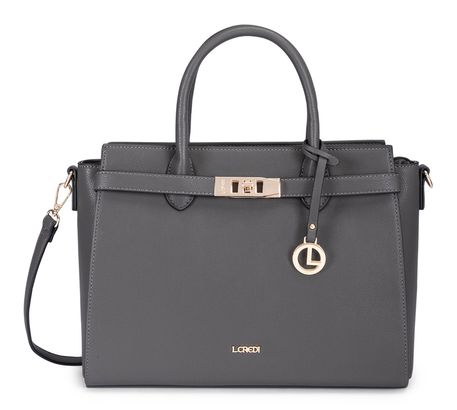 L.CREDI Konstanze Handle Bag Iron