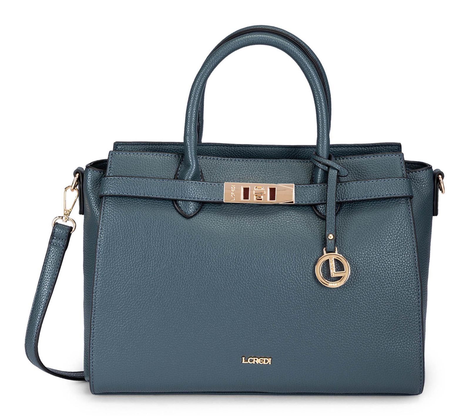 L.CREDI Konstanze Handle Bag Night Sea