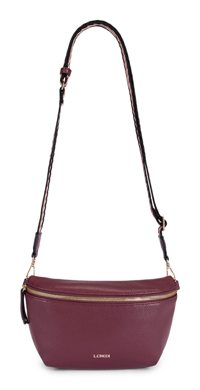 L.CREDI Oliana Crossbody Bag Cherry Shade