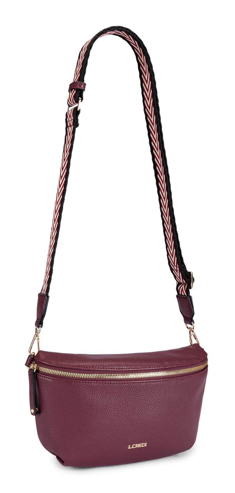 L.CREDI Oliana Crossbody Bag Cherry Shade L.CREDI Oliana Crossbody Bag Cherry Shade