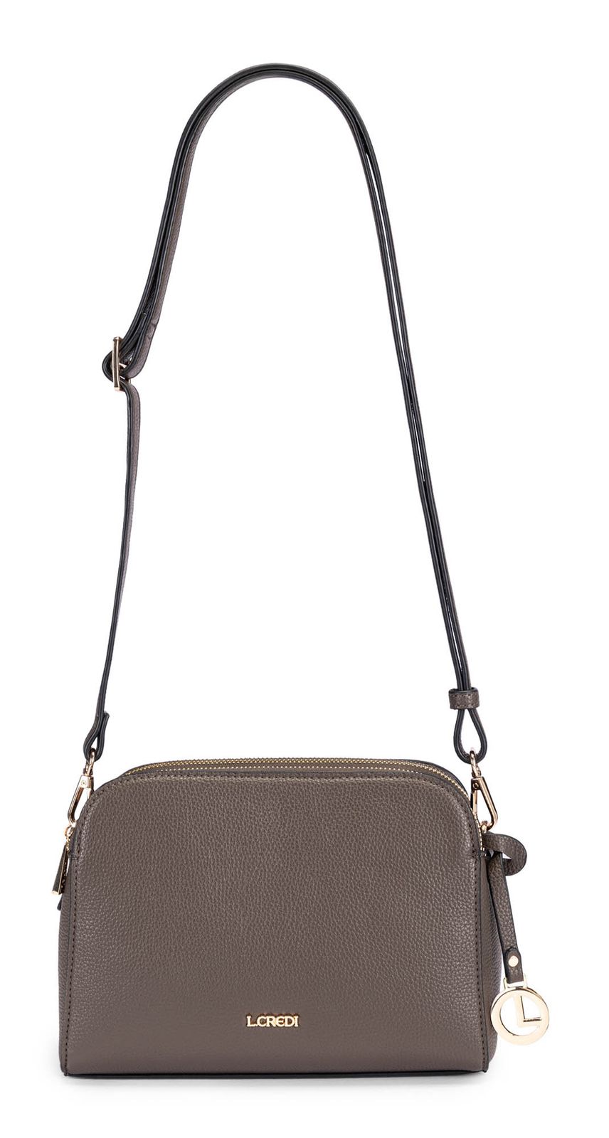 L.CREDI Franka Crossbody Bag Dark Taupe