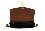 THE BRIDGE Mia Top Handle Bag Moka with Gold THE BRIDGE Mia Top Handle Bag Moka with Gold