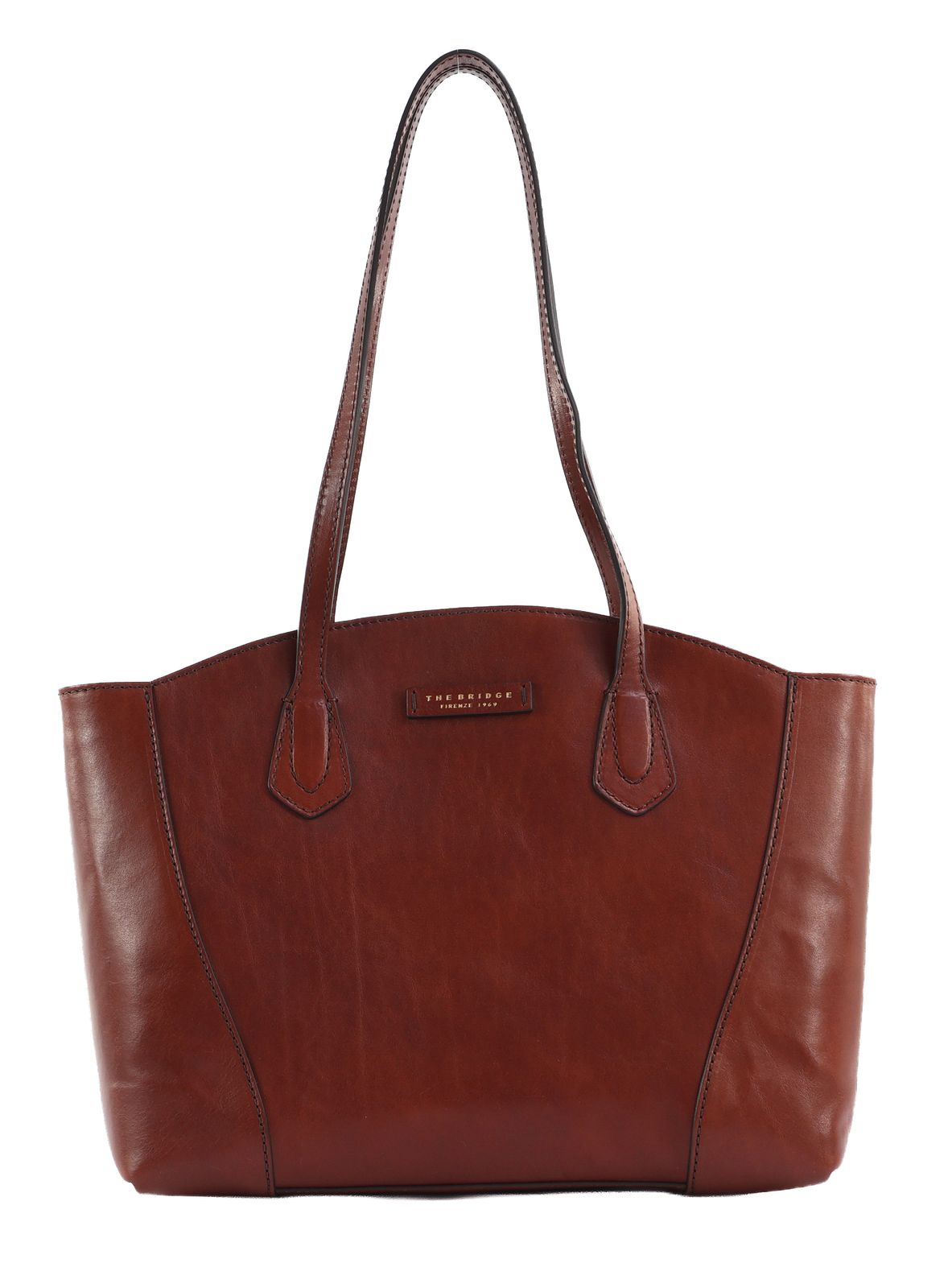 THE BRIDGE Magda Shopping Bag Marrone 14 / Oro