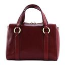 THE BRIDGE Laura Handbag Wine Red / Oro THE BRIDGE Laura Handbag Wine Red / Oro