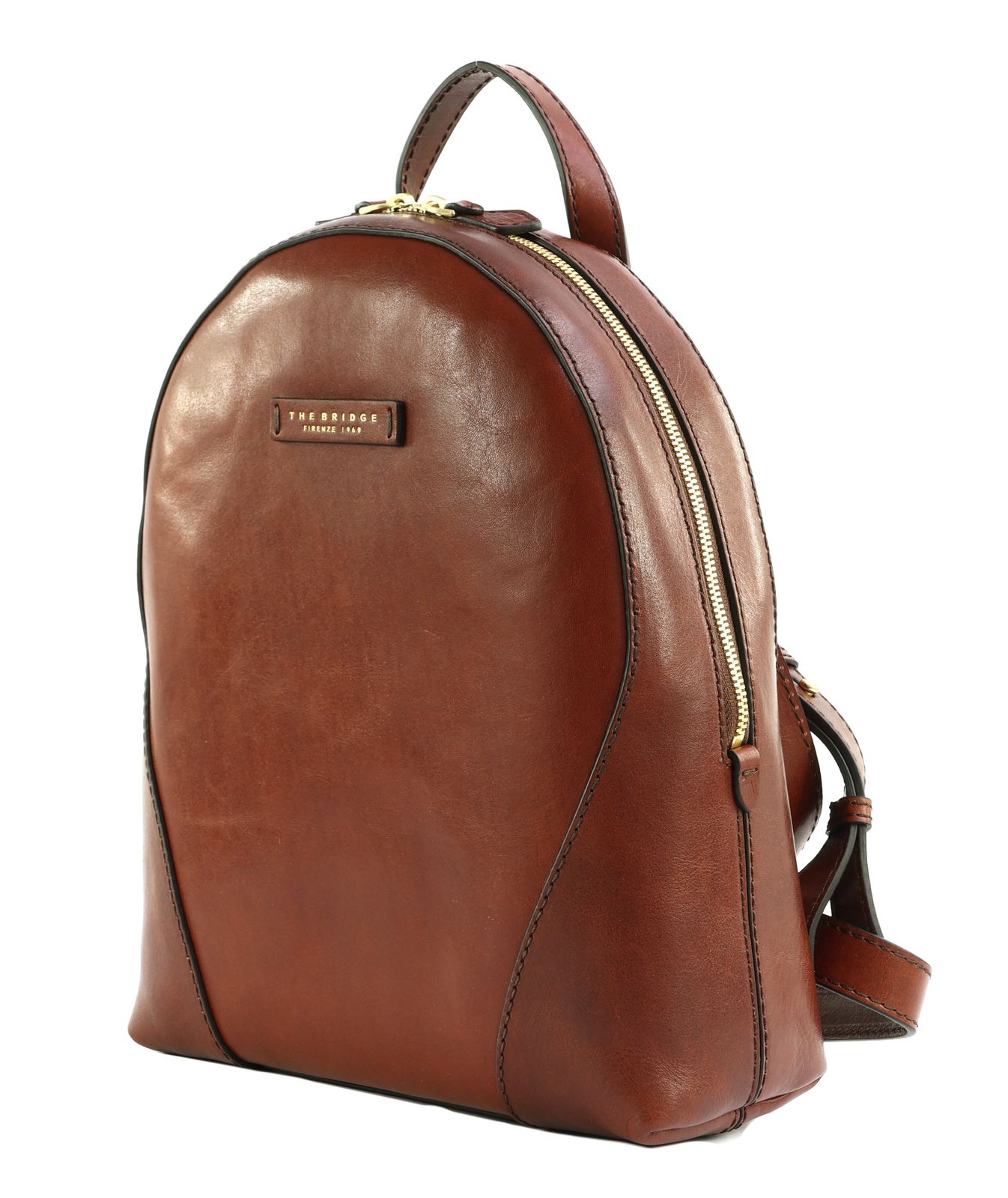 THE BRIDGE Magda Backpack Marrone 14 / Oro THE BRIDGE Magda Backpack Marrone 14 / Oro