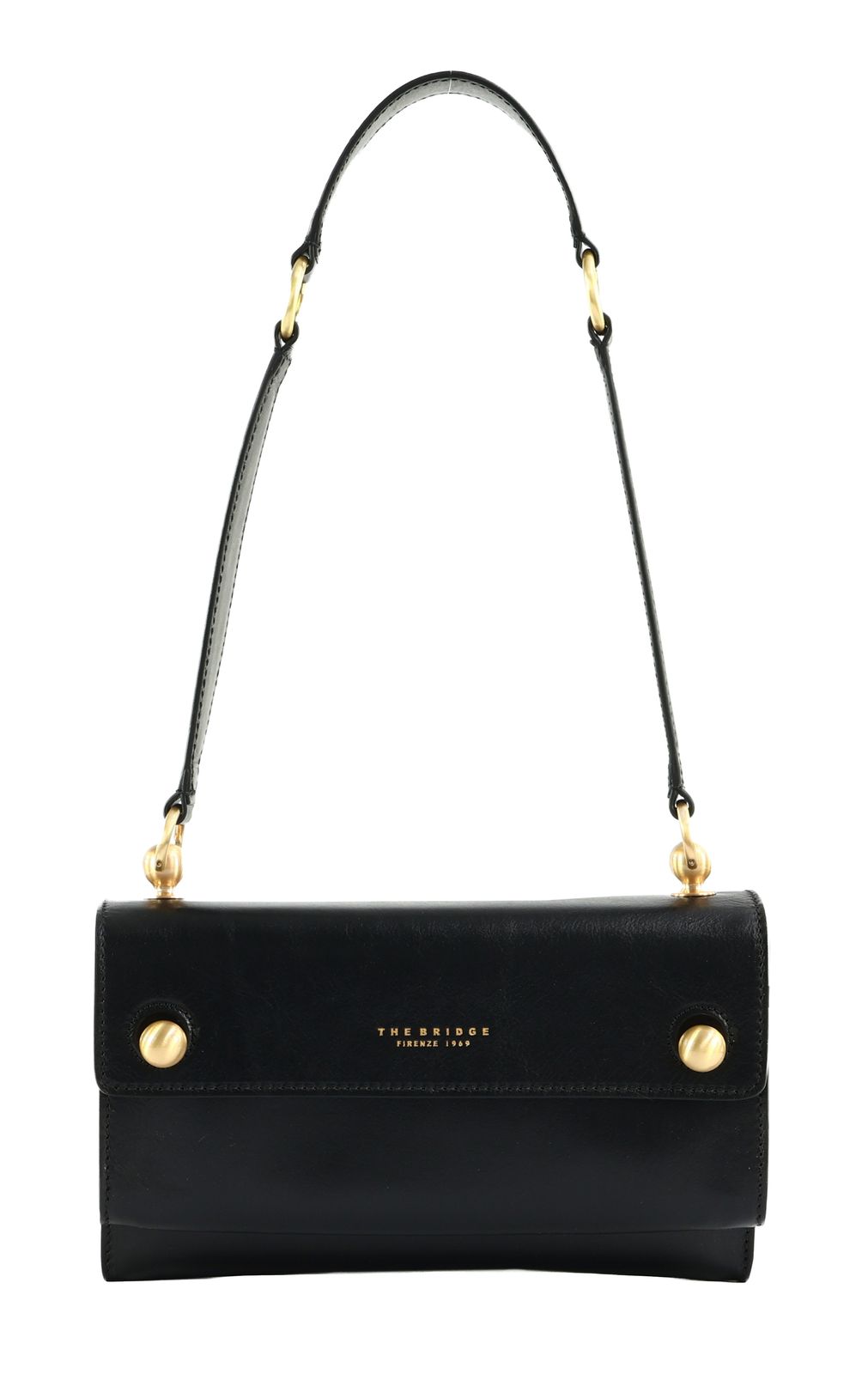 THE BRIDGE Mara Shoulder Bag Nero ORO