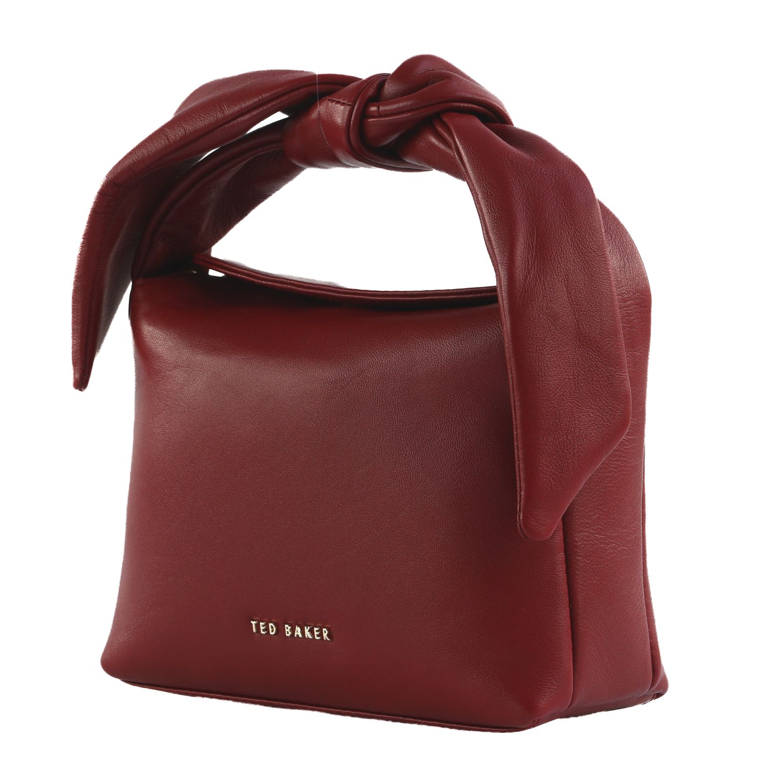 Ted Baker Niyal Soft Knot Bow Leather Crossbody Bag Dk - Red Ted Baker Niyal Soft Knot Bow Leather Crossbody Bag Dk - Red