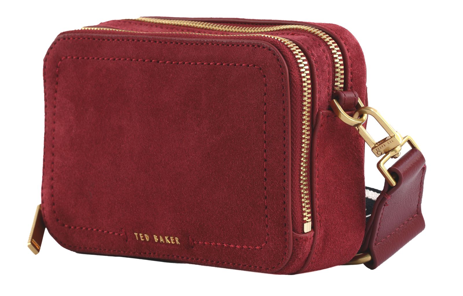 Ted Baker Shayann Webbing Suede Crossbody Camera Bag Dk - Red Ted Baker Shayann Webbing Suede Crossbody Camera Bag Dk - Red