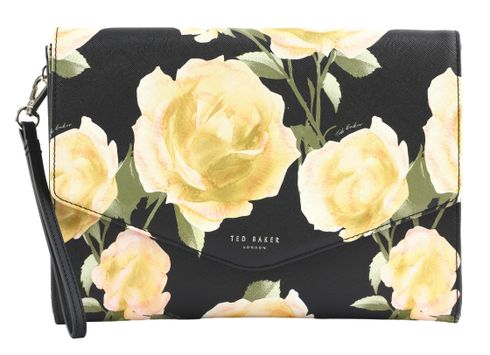 Ted Baker Raymi Floral Printed Pouch Black