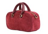 Ted Baker Shayia Elongated Suede Boxy Top Handle Bag Dk - Red Ted Baker Shayia Elongated Suede Boxy Top Handle Bag Dk - Red
