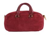 Ted Baker Shayia Elongated Suede Boxy Top Handle Bag Dk - Red Ted Baker Shayia Elongated Suede Boxy Top Handle Bag Dk - Red