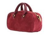 Ted Baker Shayia Elongated Suede Boxy Top Handle Bag Dk - Red Ted Baker Shayia Elongated Suede Boxy Top Handle Bag Dk - Red