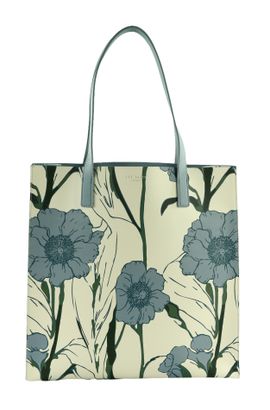 Ted Baker Tipcon Floral Print Large Icon Bag L LT-Blue