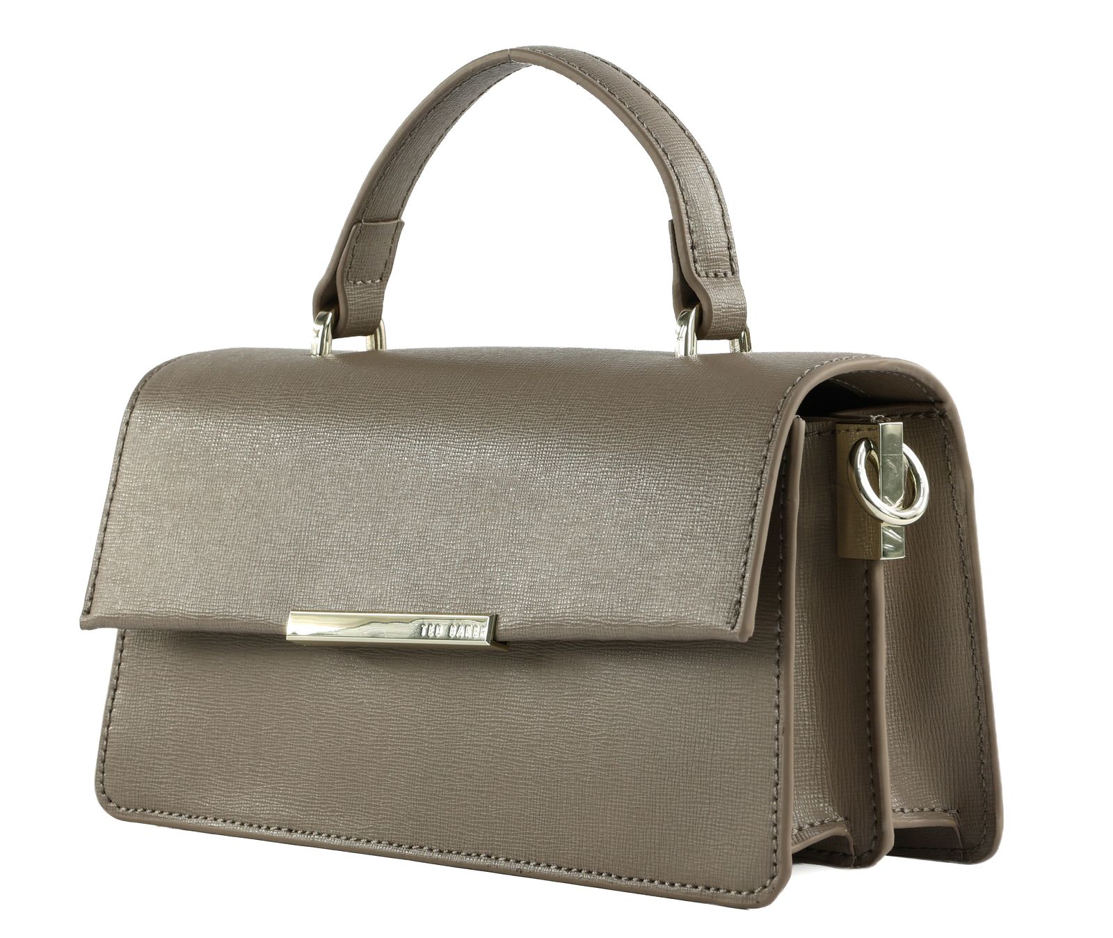 Ted Baker Rennye Elongated Bar Detail Cross Body Taupe Ted Baker Rennye Elongated Bar Detail Cross Body Taupe