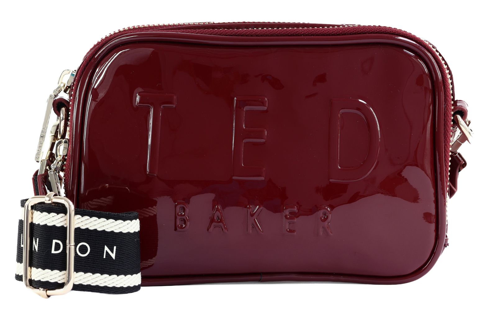 Ted Baker Lauli Webbing Detail Small Camera Bag Oxblood