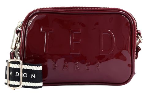Ted Baker Lauli Webbing Detail Small Camera Bag Oxblood