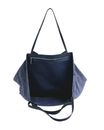 Ted Baker Laurrel Suede Webbing Detail Large Shopper Dk - Blue