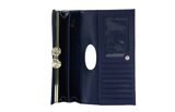 Ted Baker Roosali Rose Detail Leather Large Bobble Purse Dk -Blue