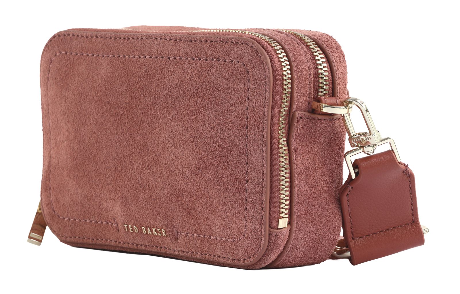 Ted Baker Shayann Webbing Suede Crossbody Camera Bag Pink Ted Baker Shayann Webbing Suede Crossbody Camera Bag Pink