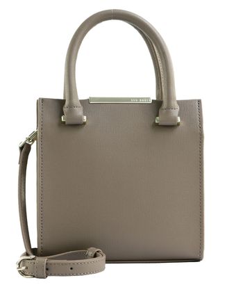 Ted Baker Reniya Bar Detail Small Tote Bag Taupe