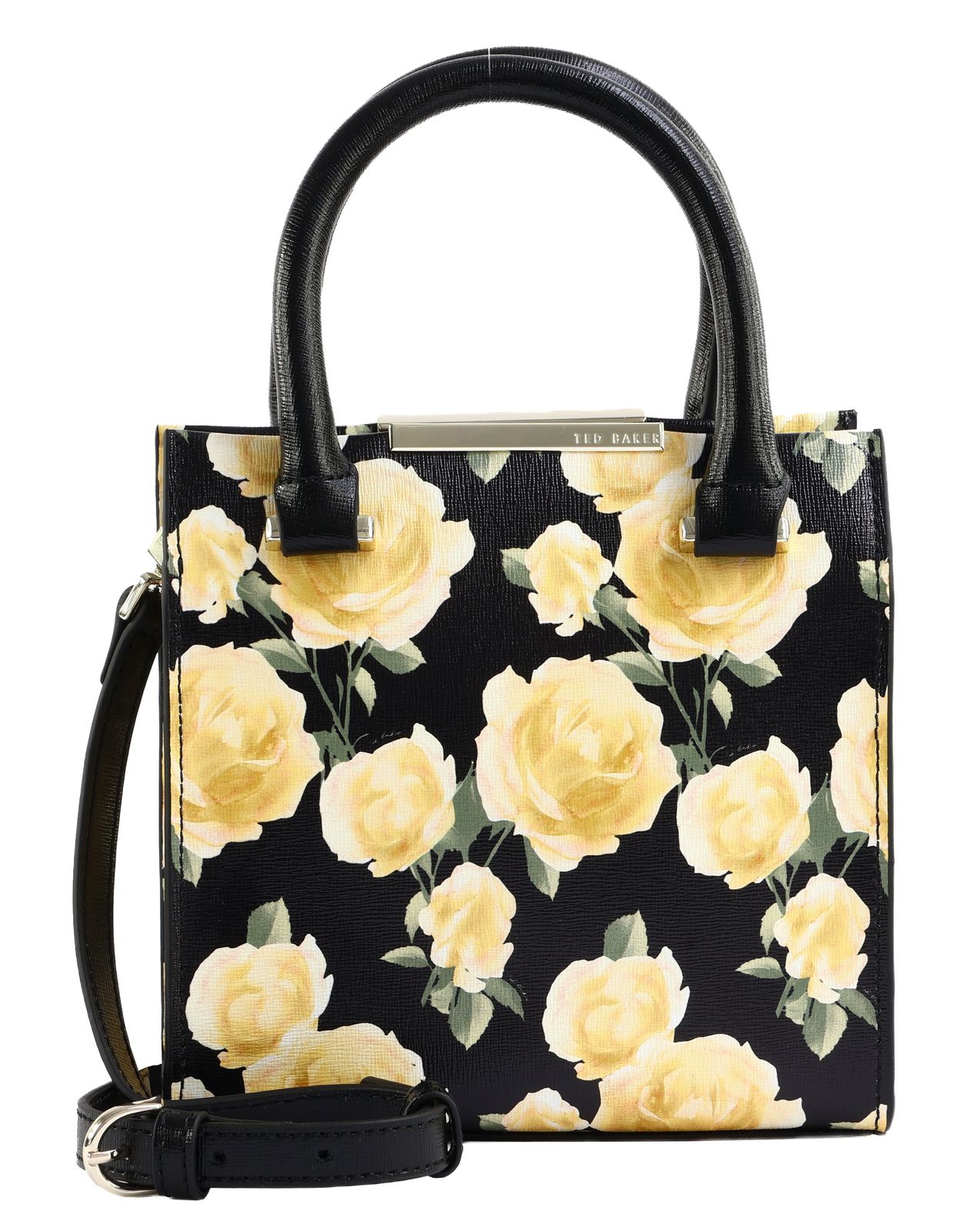Ted Baker Renniia Bar Detail Small Printed Tote Bag Black
