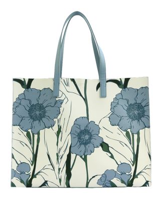 Ted Baker Tooocon Floral Print Extra Large Icon Bag XL White