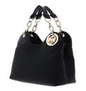 LIU JO Faiza ECS Satchel Bag S Nero / Brass Gold LIU JO Faiza ECS Satchel Bag S Nero / Brass Gold
