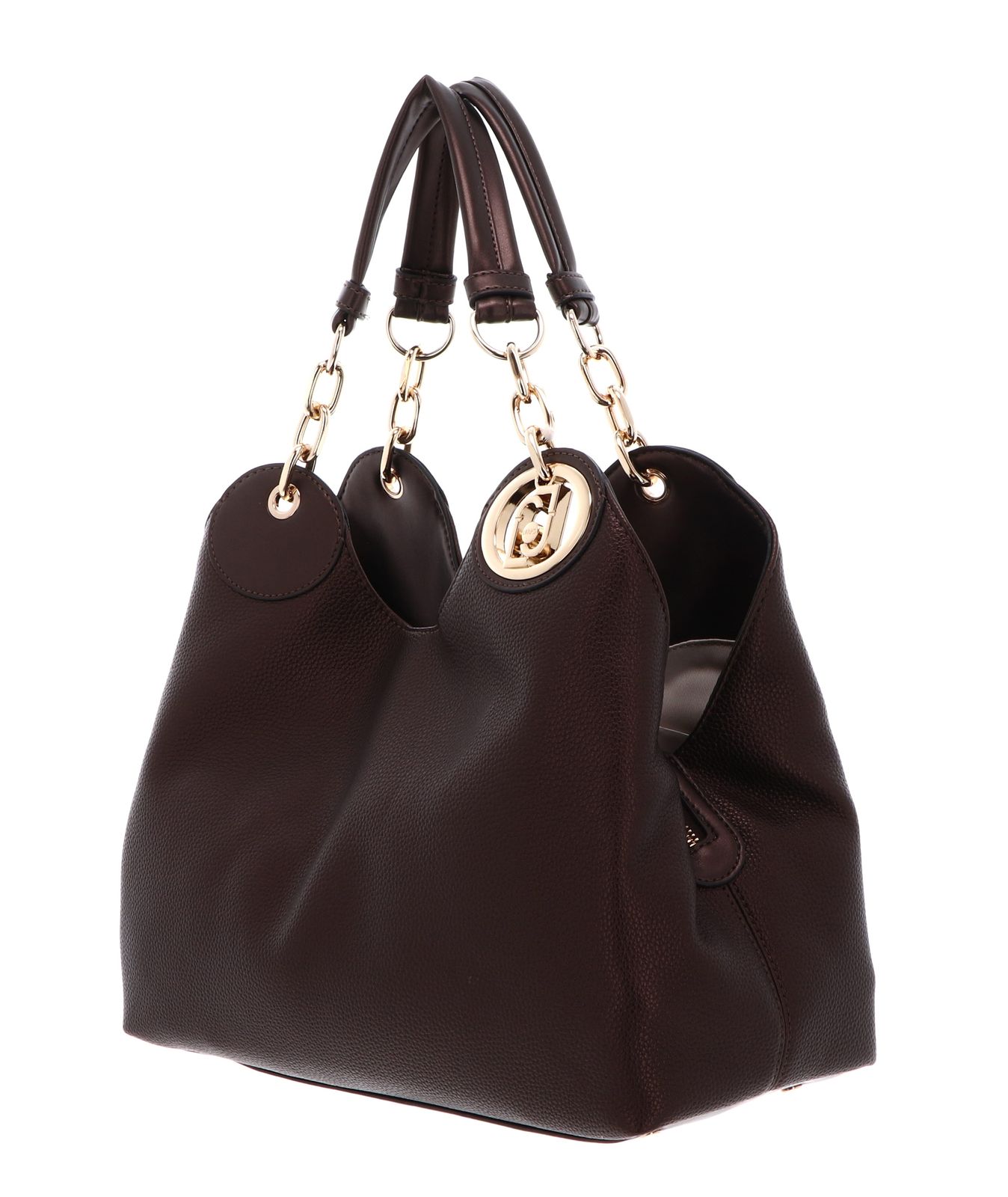 LIU JO Faiza ECS Satchel M Nero / Steel LIU JO Faiza ECS Satchel M Nero / Steel